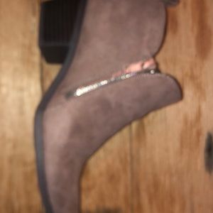 Dusty pink booties